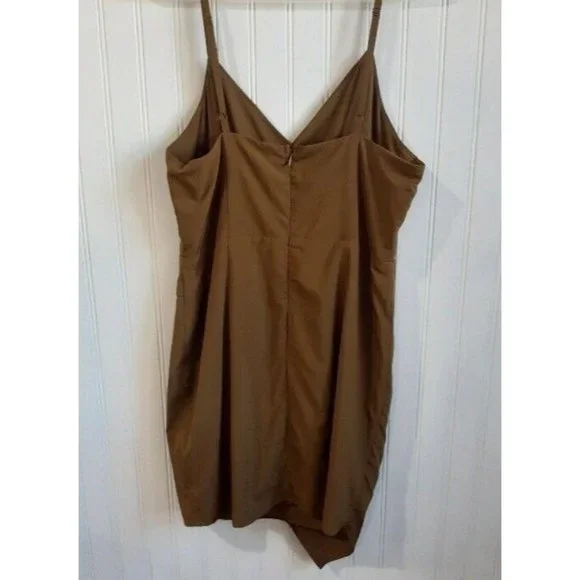 Favlux Fashion Dress Womens Large Green Spaghetti Strap Mini Lined Party - Picture 2 of 12